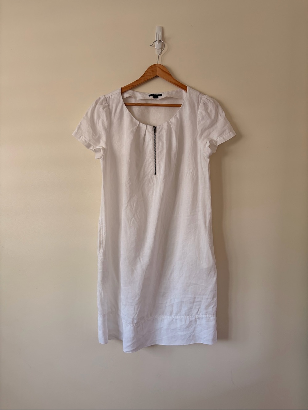 Sisley White Linen Dress S